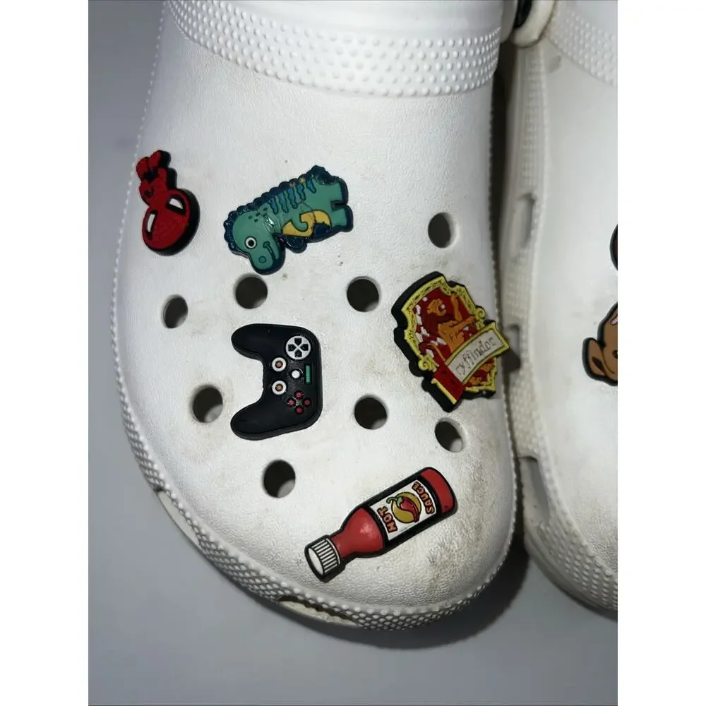 Crocs Unisex Men 10 Womens 12 White Slip On Shoes Comfort
